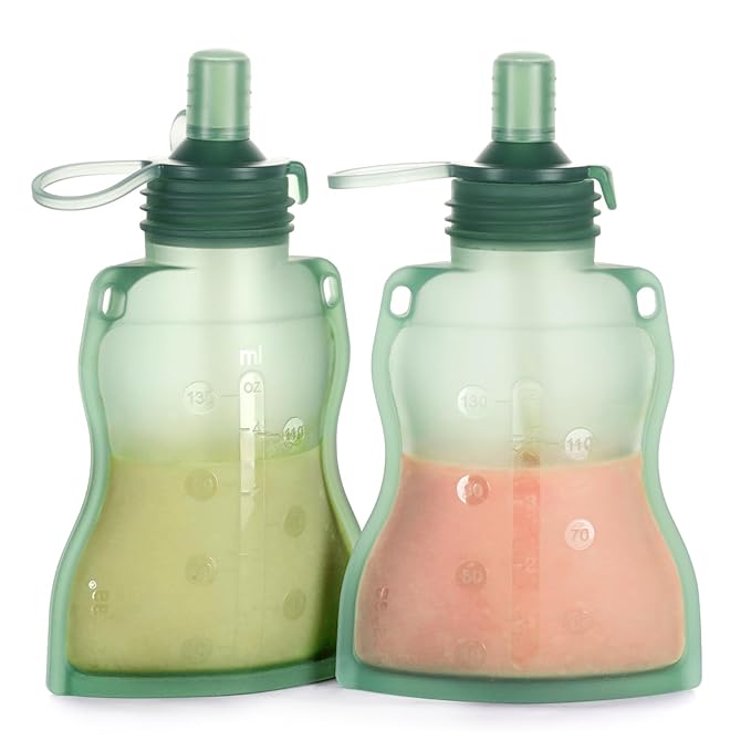 haakaa Yummy Pouch Reusable Baby Food Pouch, Reusable Pouches by haakaa