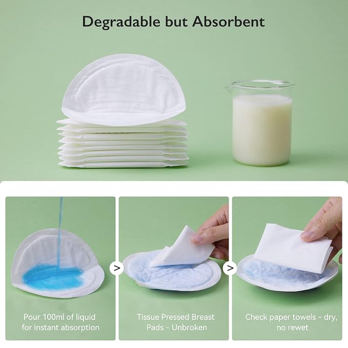 Momcozy Bamboo Fiber Disposable Nursing Pads, 100% Natural Materials and 100% - Image 6