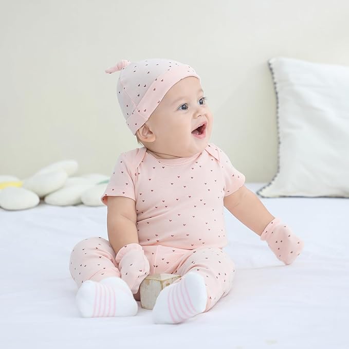 Baby Bodysuit and Pant Set 10-pcs Cotton Soft Newborn Boy Girl Clothes Outfits - Image 4