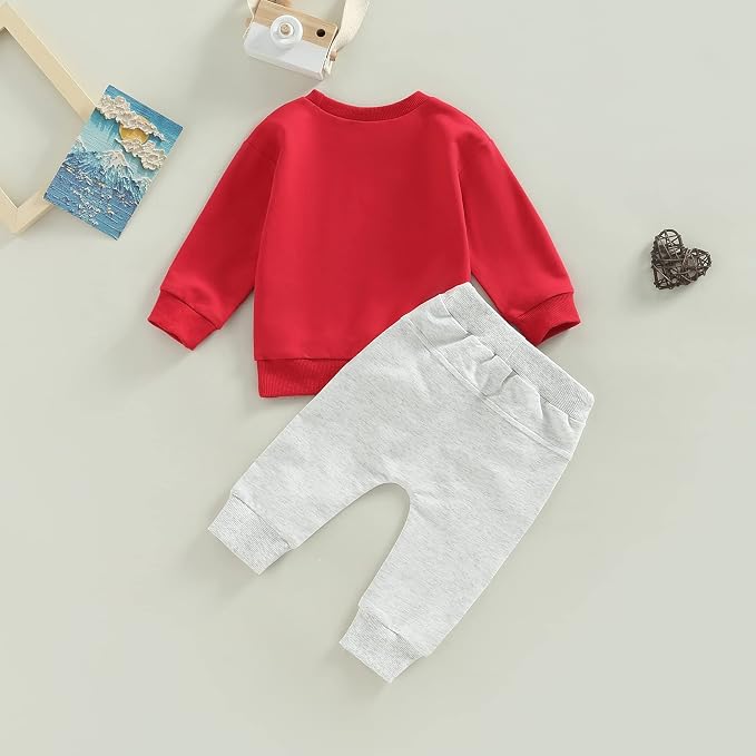 Toddler Baby Boy Clothes Solid Color Long Sleeve Crewneck Sweatshirt Top Casual - Image 7
