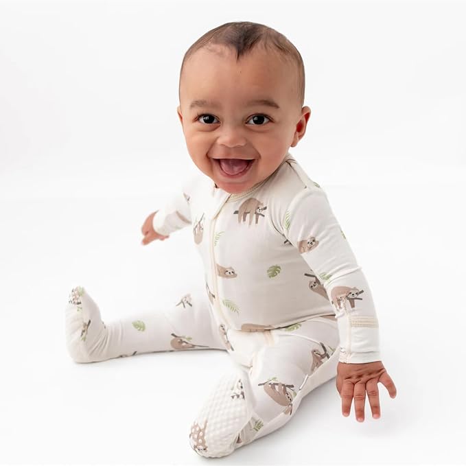 Bamboo Little Soft Baby Footie Pajamas, Baby Clothes, Newborn Sleepers - Image 7