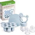 Silicone Baby Fruit Food Feeder & Mini Freezer Nibble Tray, Breastmilk Popsicle by JEXFUN
