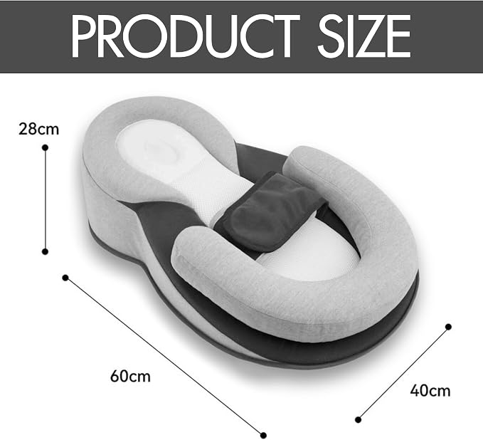 Baby Lounger Pillow, Rest Nest Bassinet Snuggle wih Safety Strap Breastfeeding - Image 2