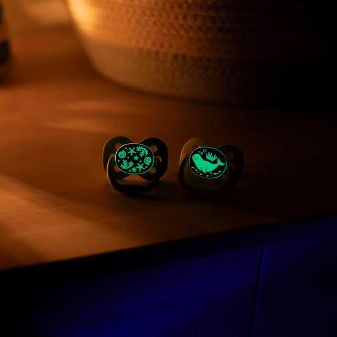 Dr. Brown's Advantage Glow-in-the-Dark Baby Pacifier, Fully Symmetrical Soother - Image 18