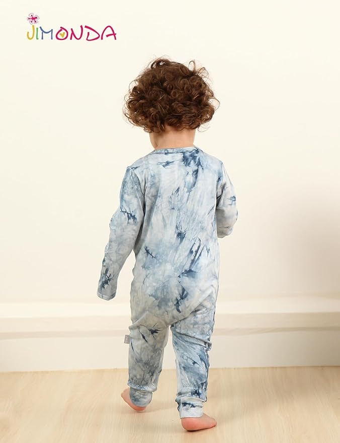 Jimonda Baby Girls Boys Footless Pajamas, Rayon From Bamboo Pjs 2 Way Zipper - Image 5