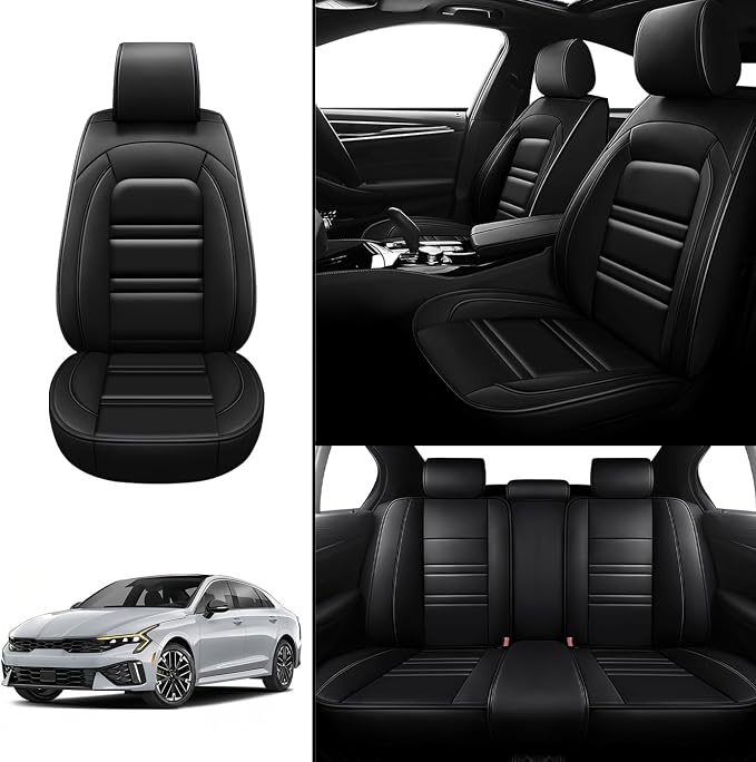 Seat Covers for kia k5 2021-2025 | 5-Seats Leather Seat Covers - Image 2