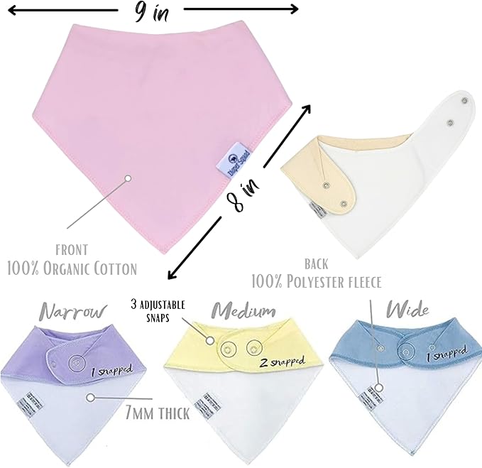 DiaperSquad's Baby Bibs for Drooling and Teething, Bibs for Boys, Baby Girl - Image 4