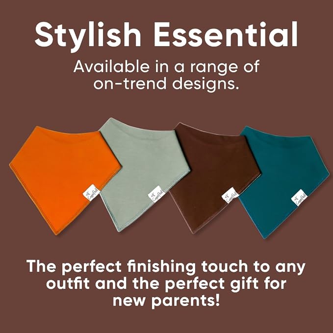 Copper Pearl 4 Pack Soft Cotton Baby Bibs - Image 6