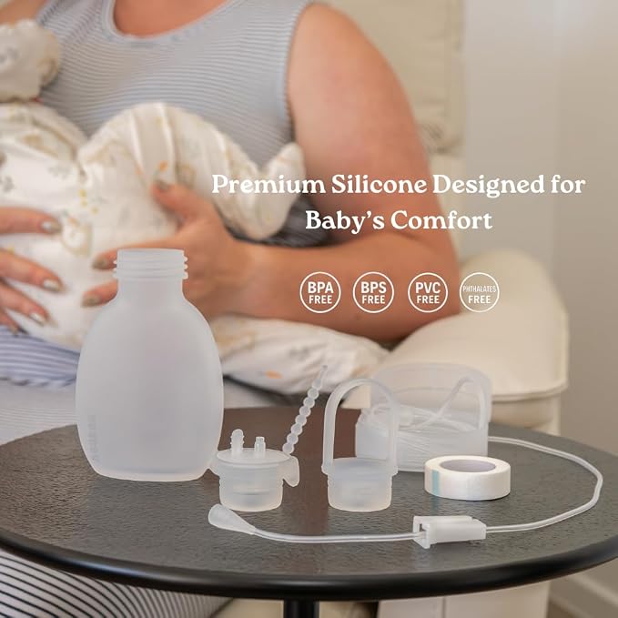 Haakaa Silicone Supplemental Feeding Tube & Pouch Set – Breastfeeding - Image 3