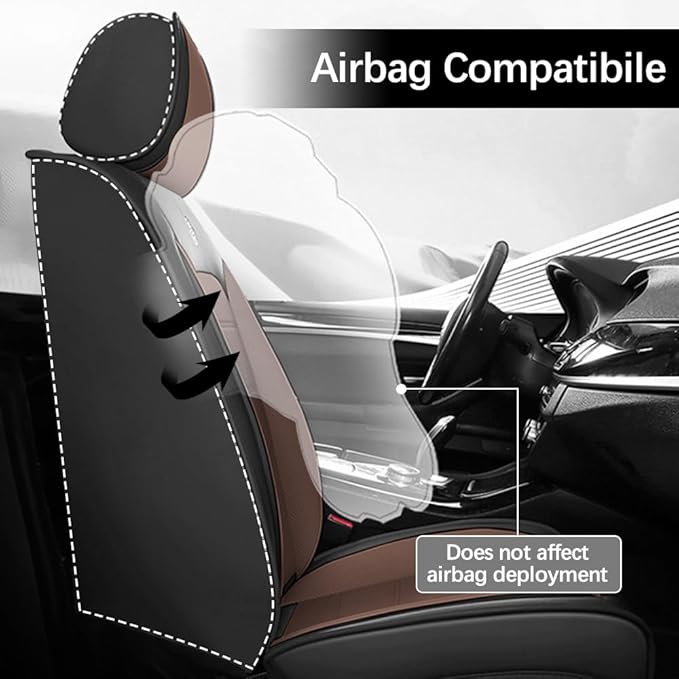 Leather Seat Cover for Ford Edge 2010-2026, Waterproof Soft Seat Covers - Image 4