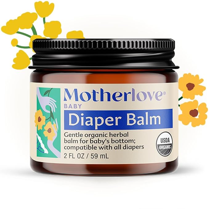 Motherlove Diaper Balm Organic Herbal Diaper Rash Cream—Cloth diaper Safe - Image 4