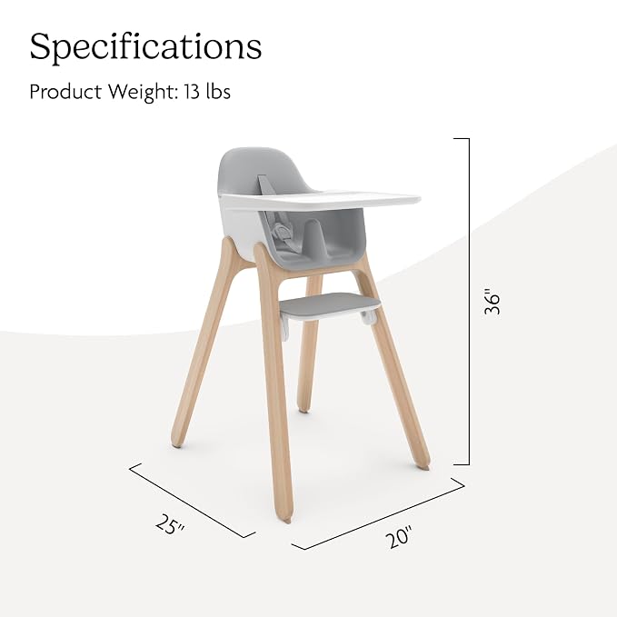 UPPAbaby Ciro High Chair/Sleek, Easy-to-Clean Design/Perfect-Fit Tray to Bring - Image 7