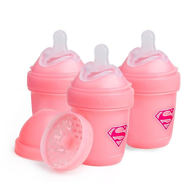 Herobility Double Anti-Colic Baby Bottles – 5 fl oz/140ml – 3-Pack by Herobility