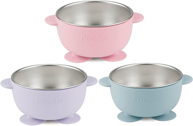 PandaEar 3 Pack Baby Stainless Steel Bowls - Image 4