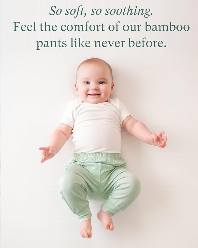 PurComfy Supersoft Baby Pants, Elastic Waist, Unisex 0-24 Months - Image 3