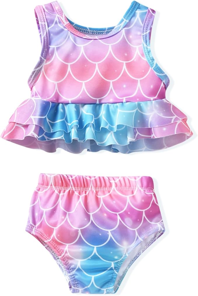 Aalizzwell Toddler Baby Girl Bathing Suit Two Piece Swimsuit Bikini Beach Wear by Aalizzwell