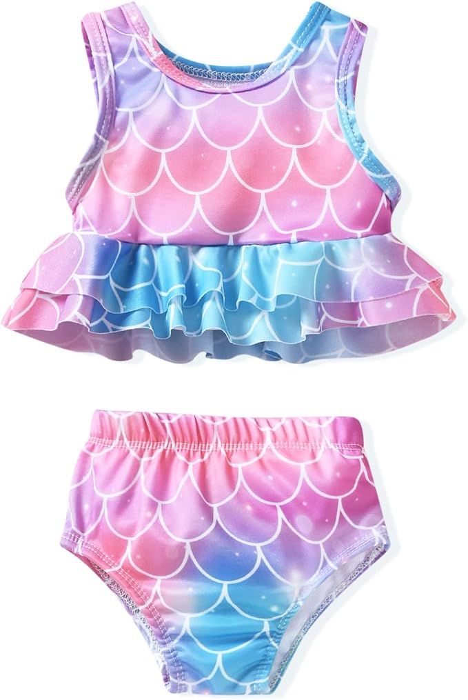 Aalizzwell Toddler Baby Girl Bathing Suit Two Piece Swimsuit Bikini Beach Wear by Aalizzwell