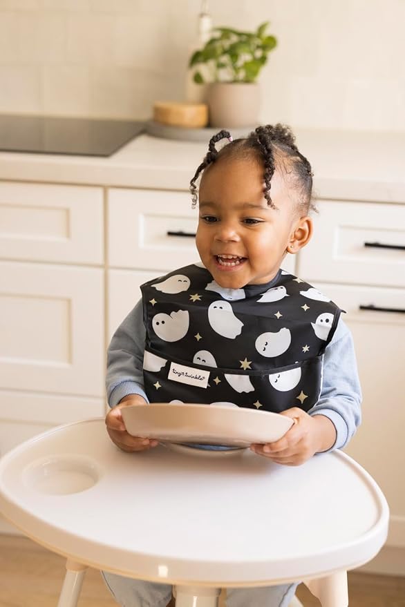 Tiny Twinkle Mess Proof Baby Bibs - Image 8