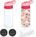 Kids Sublimation Tumbler, 12oz Sublimation Water Bottle Blanks, Straight by XccMe