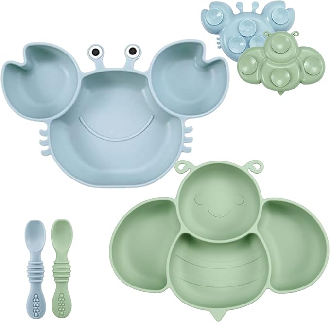PandaEar 2 Pack Silicone Suction Plates by PandaEar