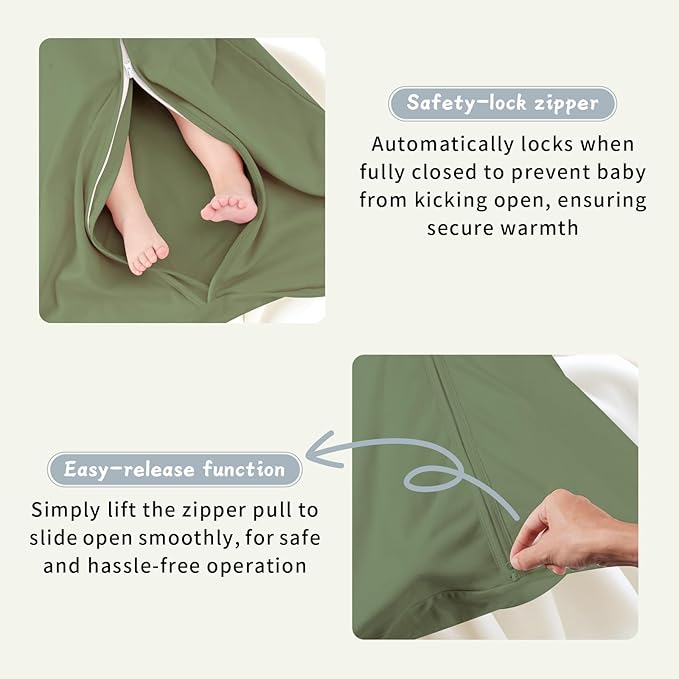Baby Sleep Sack 0-6 Months, 100% Cotton TOG 0.5 Wearable Blanket - Image 3
