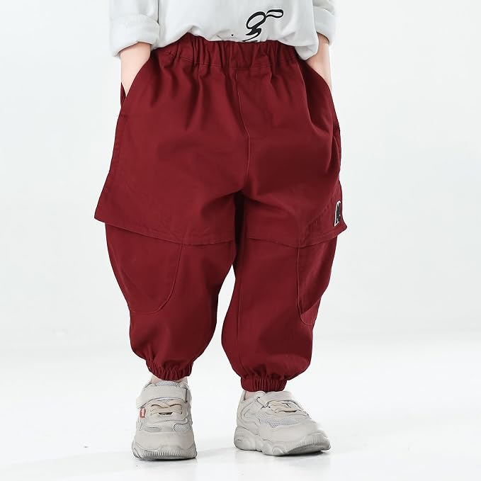 MINI PANDA Toddler Pants Boys& Girls, Relaxed Stretch Twill Toddler Casual Pants - Image 5