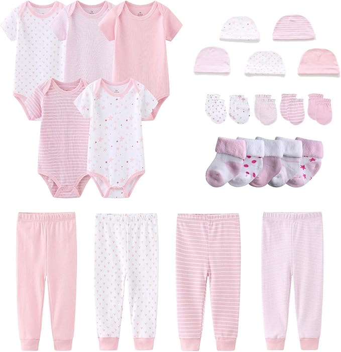 Newborn Layette Gift Set Bodysuits Pants by MAMIMAKA