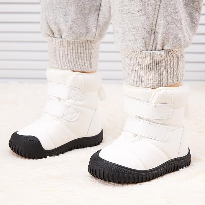 BMCiTYBM Toddler Baby Winter Snow Boots Boy Girl Faux Fur Warm Non Slip First - Image 2