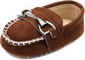 LONSOEN Baby Girls Boys Loafers Prewalker Dress Crib Shoes by LONSOEN