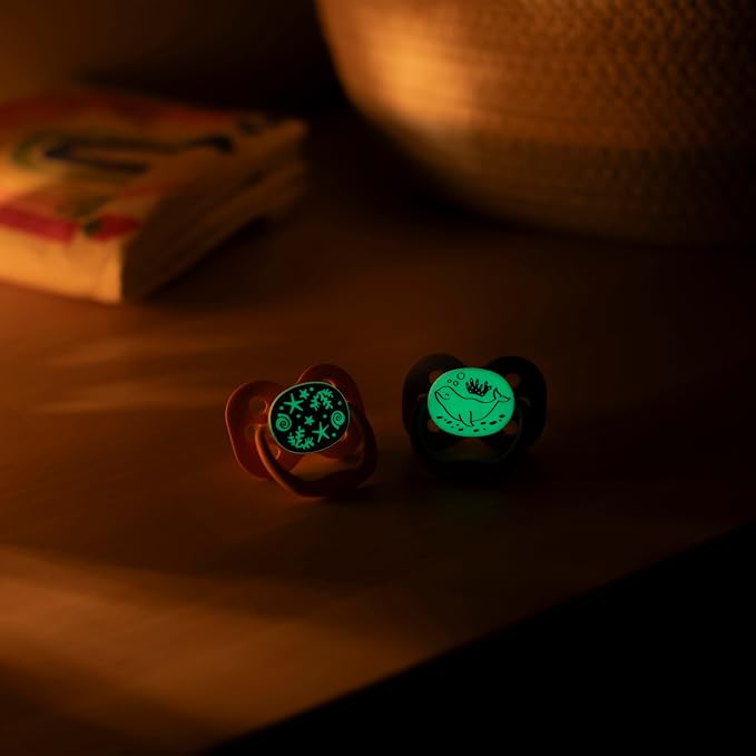 Dr. Brown's Advantage Glow-in-the-Dark Baby Pacifier, Fully Symmetrical Soother - Image 23