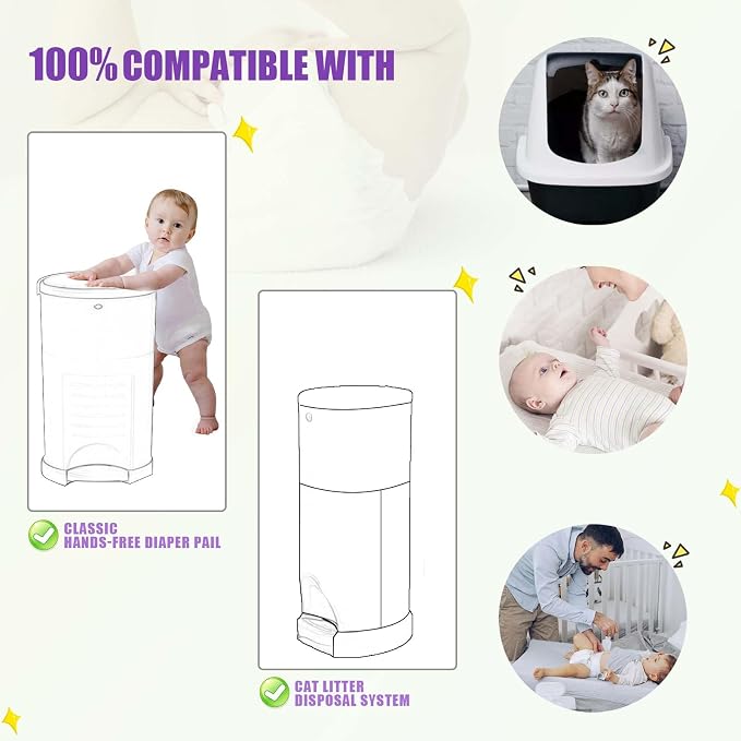 Diaper Pail Refill Bags Compatible - Image 4