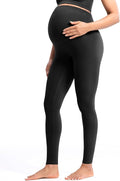 POSHDIVAH Women's Creamluxe Maternity Leggings 25"/28" Over The Belly Pregnancy by Poshdivah
