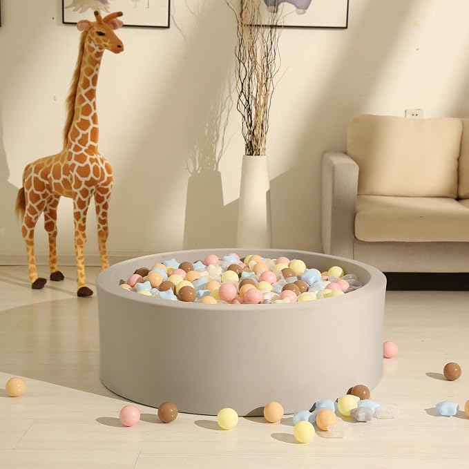 GOGOSO Ball Pits Balls for Toddlers Pack of 50 100 200 Plastics Shape Ball - Image 7
