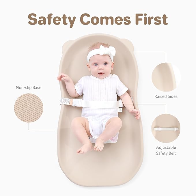 Waterproof Baby Diaper Changing Pad EVA Foam Wipeable Teddy Bear, Non-Slip Base - Image 3