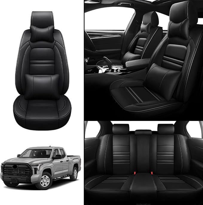 Car Seat Covers for Toyota Tundra 2000-2025 | 5-Seats Seat Covers, Waterproof - Image 2