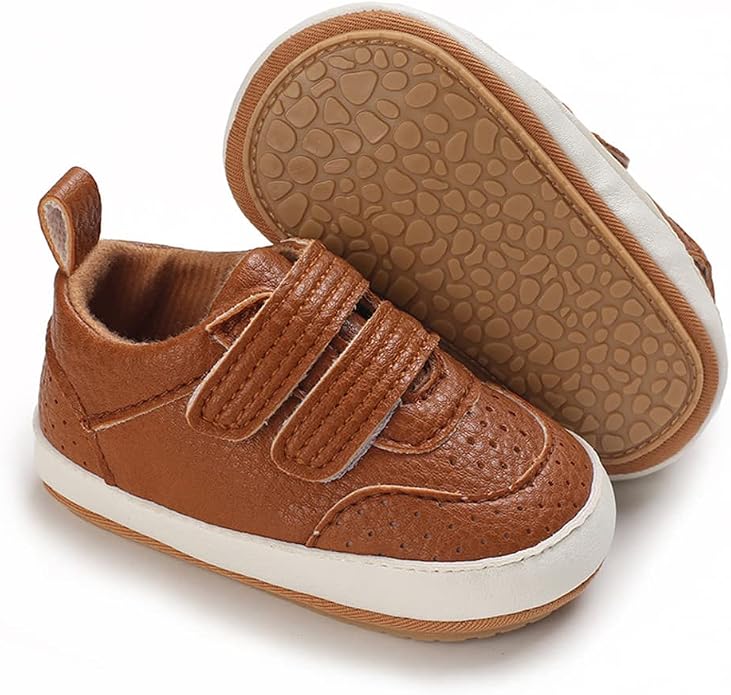 Clowora Baby Boys Girls Shoes Non-Slip Rubber Sole Sneakers Infant First by Clowora