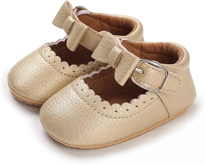 COSANKIM Baby Girls Mary Jane Flats Shoes Anti-Slip Rubber Sole Infant Toddler - Image 5