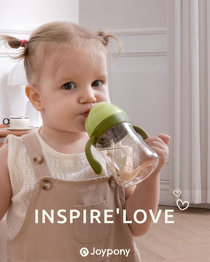 Sippy Cups for Toddlers 1-3, Spill Proof Weighted Straw Cup - Image 7