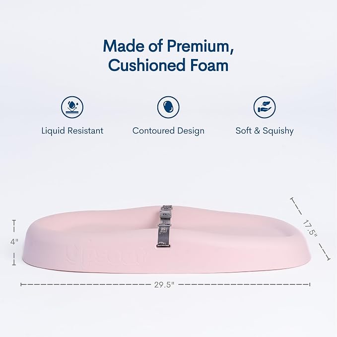 Upseat Baby Changing Pad, Non-Slip Grippy Design, Premium Cushioned Foam - Image 3