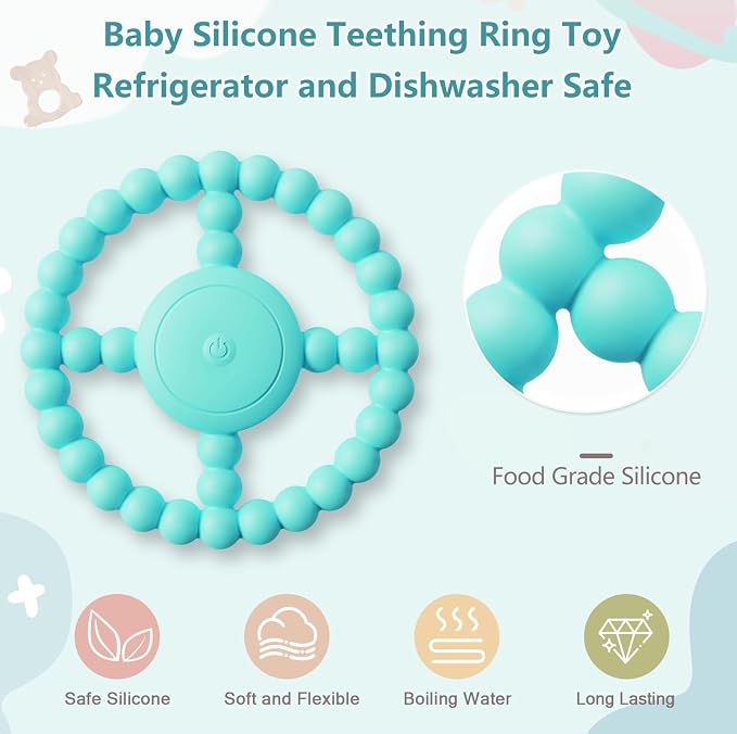 Vibrating Sensory Teething Toys, Baby Toys 6-18 Months, Autism Support & Oral - Image 6