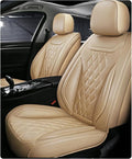 Leather Car Seat Covers for Volkswagen Atlas 2019-2023 Waterproof, Breathable by ijesign