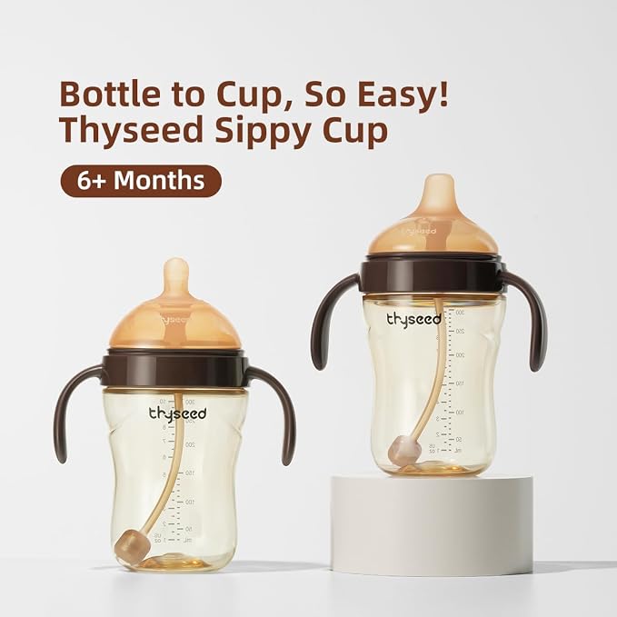 Thyseed Infant Spill Proof Weighted Straw Sippy Cups - Image 3
