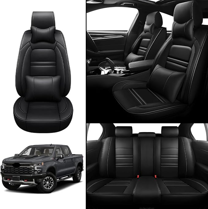Car Seat Covers for Chevy Silverado 1500 2007-2025 | 5-Seats Seat Covers - Image 2