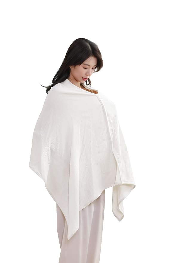 2-Pack Nursing Covers for Breastfeeding, 100% Organic Cotton Muslin - Image 6