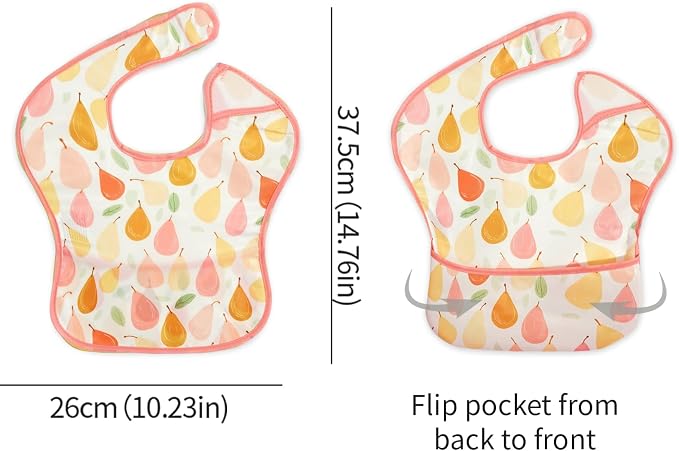3-Pack Waterproof Baby Bibs for Eating - Image 4