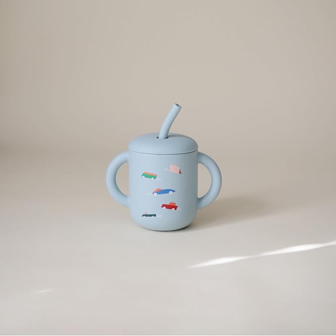 mushie 100% Silicone Training Cup & Straw - Image 3