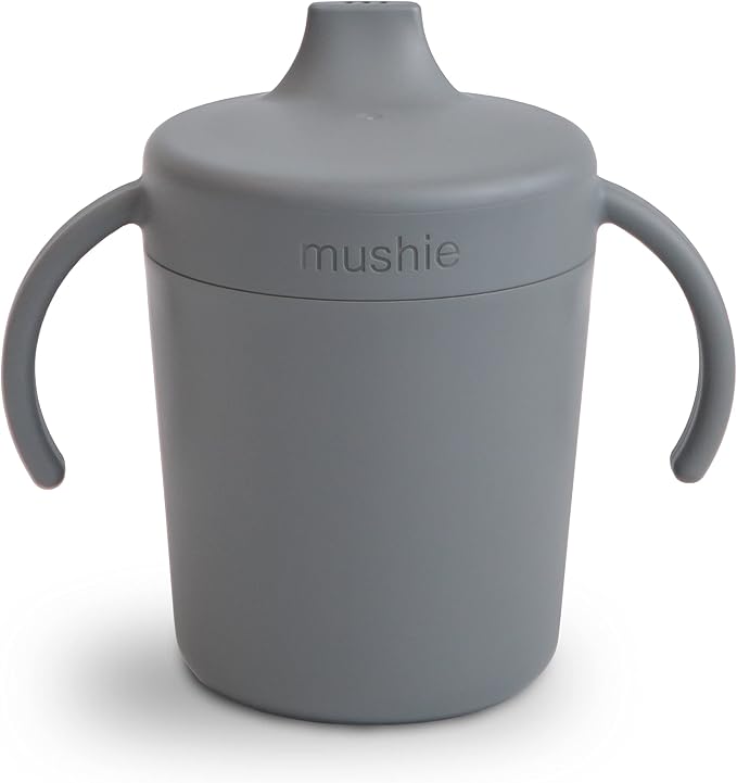 mushie Trainer Sippy Cup | Made in Denmark | Leak Resistant Twist-Off Lid & by mushie