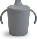 mushie Trainer Sippy Cup | Made in Denmark | Leak Resistant Twist-Off Lid & by mushie