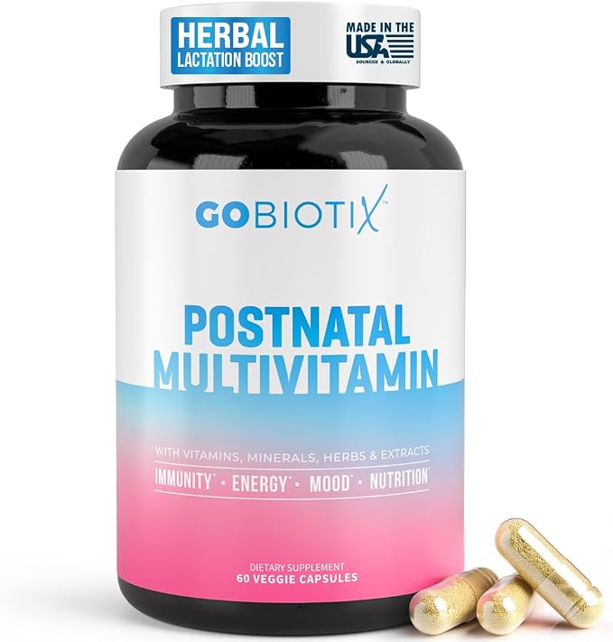 GOBIOTIX Postpartum Vitamins for Breastfeeding Moms by GoBiotix