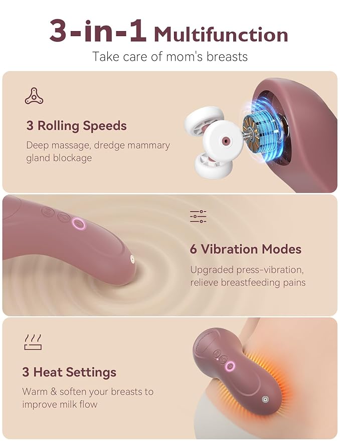 Momcozy Rolling Lactation Massager - Image 2